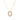 GIOVE MIO CABLE CHAIN NECKLACE WITH GOOD KARMA CHARM IN 14KT YELLOW GOLD, 45 CM LONG, WITH CT PINK SAPPHIRE. AND WHITE TOPAZ CT.