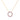 GIOVE MIO CABLE CHAIN NECKLACE WITH GOOD KARMA CHARM IN 14KT YELLOW GOLD, 45 CM LONG, WITH CT PINK SAPPHIRE. AND WHITE TOPAZ CT.