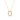 GIOVE MIO CABLE CHAIN NECKLACE WITH GOOD KARMA CHARM IN 14KT YELLOW GOLD, 45 CM LONG, WITH SKY BLUE CT BLUE TOPAZ. AND WHITE TOPAZ CT.