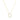 GIOVE MIO CABLE CHAIN NECKLACE WITH GOOD KARMA CHARM IN 14KT YELLOW GOLD, 45 CM LONG, WITH OPAL CT. AND WHITE SAPPHIRE CT.