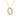 GIOVE MIO CABLE CHAIN NECKLACE WITH GOOD KARMA CHARM IN 14KT YELLOW GOLD, 45 CM LONG, WITH OPAL CT. AND WHITE SAPPHIRE CT.