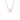 GIOVE MIO CHAIN NECKLACE WITH CHARM IN WHITE AND PINK SILVER 925