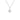 GIOVE MIO CLIP CHAIN NECKLACE WITH PLATE CHARM IN WHITE 925 SILVER