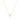 GIOVE MIO CHAIN NECKLACE WITH HEART CHARM IN YELLOW SILVER 925