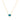 GIOVE MIO CHAIN NECKLACE WITH CHARM IN 18KT YELLOW GOLD, WITH TURQUOISE CT.