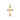 GIOVE MIO CROSS PENDANT IN 18KT YELLOW GOLD