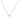 GIOVE MIO NECKLACE WITH GEM IN 18KT WHITE GOLD, WITH CUBIC ZIRCONIA.