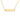 GIOVE MIO CHAIN NECKLACE WITH PLATE CHARM IN 14KT YELLOW GOLD, 40 - 45 CM LONG