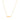 GIOVE MIO CHAIN NECKLACE WITH PLATE CHARM IN 14KT YELLOW GOLD, 40 - 45 CM LONG