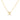 GIOVE MIO CHAIN NECKLACE WITH INITIAL CHARM IN 14KT YELLOW GOLD, 30.5 CM LONG