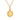 GIOVE MIO CHAIN NECKLACE WITH SAINT BENEDICT MEDAL CHARM IN 925 SILVER PLATED IN 18KT YELLOW GOLD, 40 - 45 CM LONG