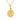 GIOVE MIO CHAIN NECKLACE WITH SAINT JOSEPH MEDAL CHARM IN 925 SILVER PLATED IN 18KT YELLOW GOLD, 40 - 45 CM LONG