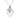 GIOVE MIO Chain with Cross, Angel and Heart Charms in 925 Silver with Cubic Zirconia.