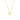 GIOVE MIO CHAIN NECKLACE WITH CHARM IN 14KT YELLOW GOLD