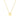 GIOVE MIO CHAIN NECKLACE WITH CHARM IN 14KT YELLOW GOLD WITH NATURAL DIAMOND