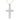 CROSS PENDANT IN 14KT YELLOW GOLD, WITH 0.5CT NATURAL DIAMOND.