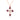 NECKLACE WITH CROSS PENDANT IN 14KT ROSE GOLD WITH RUBYS 0.36CT AND NATURAL DIAMONDS 0.19CT.