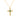 NECKLACE WITH CROSS PENDANT IN 14KT YELLOW GOLD WITH EMERALD 0.12CT AND NATURAL DIAMONDS 0.10CT.