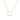 DEGRADE CABLE CHAIN NECKLACE WITH CRESCENT MOON CHARM IN 14KT YELLOW GOLD, 40 - 45CM LONG WITH 0.375CT LABORATORY CREATED DIAMOND.