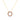 BIRTHSTONES CABLE CHAIN NECKLACE WITH GEM CHARM IN 14KT ROSE GOLD, 45 CM LONG WITH GARNET AND WHITE TOPAZ