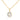 GIOVE MIO CABLE CHAIN NECKLACE WITH HEART PENDANT IN 10K YELLOW GOLD, 45 CM + 3 CM EXTENSION, FEATURING A 0.1CT NATURAL DIAMOND