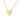 GIOVE MIO CABLE CHAIN NECKLACE WITH HEART PENDANT IN 10K YELLOW GOLD, 45 CM + 3 CM EXTENSION, FEATURING A 0.06CT NATURAL DIAMOND