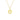 GIOVE MIO CABLE CHAIN NECKLACE WITH INITIAL R PENDANT IN 14KT YELLOW GOLD 40 CM LONG