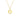 GIOVE MIO Chain with Initial X in 14Kt Yellow Gold.