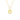 GIOVE MIO CABLE CHAIN NECKLACE WITH INITIAL U PENDANT IN 14KT YELLOW GOLD 40 CM LONG