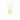GIOVE MIO CABLE CHAIN NECKLACE WITH INITIAL O PENDANT IN 14KT YELLOW GOLD 40 CM LONG