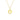 GIOVE MIO CABLE CHAIN NECKLACE WITH INITIAL K PENDANT IN 14K YELLOW GOLD 40 CM LONG