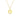 GIOVE MIO CABLE CHAIN NECKLACE WITH INITIAL C PENDANT IN 14KT YELLOW GOLD 40 CM LONG