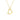 GIOVE MIO NECKLACE CHAIN CABLE HEARTS UNITED WITH HEART PENDANT IN YELLOW GOLD 14KT 40 CM LONG