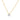 GIOVE MIO NECKLACE IN 14KT YELLOW GOLD WITH LAB-CREATED ROUND DIAMOND PENDANT 0.55CT “ 45 CM IN LENGTH