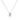 GIOVE MIO NECKLACE IN 14KT WHITE GOLD WITH LAB-CREATED OVAL DIAMOND PENDANT 1.01CT “ 45 CM IN LENGTH