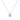GIOVE MIO NECKLACE IN 14KT WHITE GOLD WITH LAB-CREATED OVAL DIAMOND PENDANT 1.01CT “ 45 CM IN LENGTH