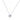 GIOVE MIO NECKLACE IN 14KT WHITE GOLD WITH LAB-CREATED ROUND DIAMOND PENDANT 1.03CT “ 45 CM IN LENGTH