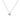 GIOVE MIO NECKLACE IN 14KT WHITE GOLD WITH LAB-CREATED ROUND DIAMOND PENDANT 1.03CT “ 45 CM IN LENGTH