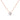 GIOVE MIO NECKLACE IN 14KT ROSE GOLD WITH LAB-CREATED ROUND DIAMOND PENDANT 0.44CT “ 45 CM IN LENGTH