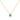 GIOVE MIO Gem Charm Chain in 14Kt Yellow Gold with Sky Blue Topaz.