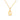 GIOVE MIO Initial P Chain in 14Kt Yellow Gold.