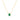 GIOVE MIO LUXURIOUS 14KT GOLD NECKLACE WITH 0.30CT OVAL EMERALD PENDANT, 45CM