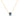 GIOVE MIO EXQUISITE SAPPHIRE PENDANT NECKLACE, 14K GOLD, 45CM, 1.05CT