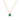GIOVE MIO 14KT GOLD PENDANT WITH 0.56CT EMERALD AND 0.05CT DIAMOND. EXCLUSIVE JEWELRY WITH LOBSTER CLASP. ELEGANTLY STAND OUT!