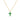 GIOVE MIO Chain with Cross Charm in 14Kt Yellow Gold with Emeralds.