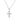 GIOVE MIO EXCLUSIVE DIAMOND CROSS PENDANT NECKLACE IN 14KT WHITE GOLD - 40-45 CM. LOBSTER CLASP. 6 DIAMONDS 0.15CT H VS. STUD AND HUGGIES EARRINGS AVAILABLE. ILLUMINATE YOUR STYLE!